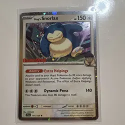 Pokemon TCG Hop's Snorlax 117/159 GameStop Promo Cosmos Holo Eng 150 HP - Image 1