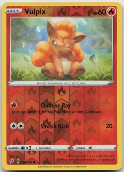 Pokemon Vulpix Common Reverse Holo 024/192 Rebel Clash MP sui - Image 1