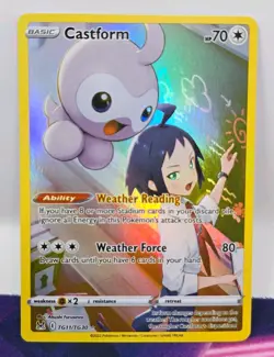 Castform TG11/TG30 Ultra Rare Holo SWSH11 Lost Origin Trainer Gallery NM Pokemon - Image 1