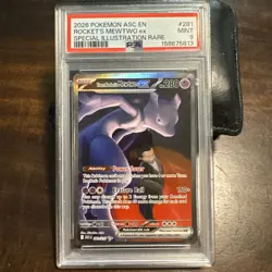 2026 POKEMON ASC EN-ASCENDED HEROES #281 TEAM ROCKET'S MEWTWO EX PSA 9 - Image 1