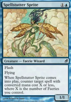 Spellstutter Sprite -Foil Medium Play MTG Lorwyn - Image 1