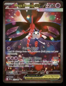 Mega Floette ex 117/086 ME04: Chaos Rising Holo Pokemon TCG -EN NM - Image 1