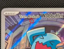 Pokemon TCG Team Rocket's Wobbuffet 203 Promo Scarlet & Violet NM - Image 3