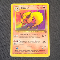 Flareon 70 HP Jungle Regular Rare Unlimited 19/64 Stage 1 English 1999 WotC - Image 1
