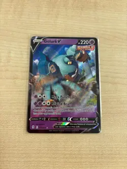 Pokemon TCG Golurk V Evolving Skies 070/203 Holo Ultra Rare - Image 1