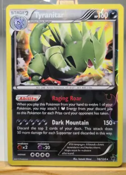 Tyranitar 56/124 Fates Collide Reverse Holo N/M POKEMON ENGLISCH VINTAGE - Image 1