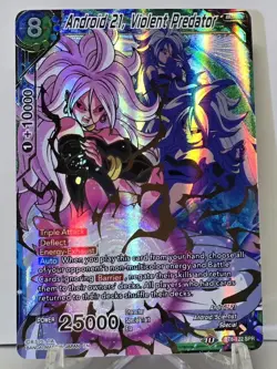 Android 21, Violent Predator BT8-122 SPR FOIL Dragon Ball Super Card Game NM/M - Image 1