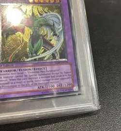 Yu-Gi-Oh! TLM-EN035 Elemental Hero Flame Wingman Ultimate Rare PSA 8 Silver Eye - Image 5