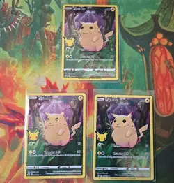 Pokemon TCG Celebrations Pikachu x3 Holo Card 005/025 25th Anniversary NM/M - Image 1