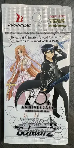 Weiss Schwarz Sword Art Online 10th Anniversary Booster Pack English Edition - Image 1