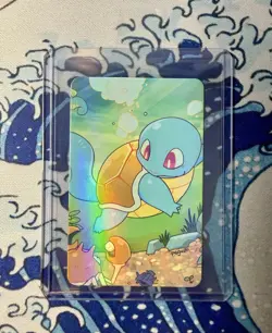Pokemon Art Playing Card baokemeng Squirtle Rainbow Holo Pack Fresh ✨ - Image 3