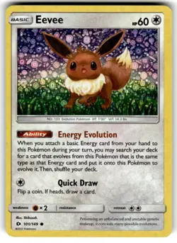 Eevee 101/149 Holo Promo Miscellaneous Cards & Products Pokemon Holo LP - Image 1