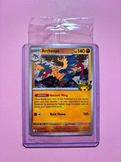 Pokemon Fossil Chicago Field Museum Archeops 051/086 SEALED Promo Card Toploader - Image 1
