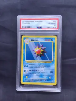 Pokemon Cards: Base Set Common: Starmie 64/102 PSA 10 - Image 1