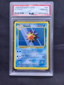 Pokemon Cards: Base Set Common: Starmie 64/102 PSA 10 - Image 2