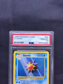Pokemon Cards: Base Set Common: Starmie 64/102 PSA 10 - Image 3