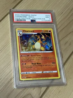 PSA 9 MINT Charizard 025/185 SWSH Vivid Voltage CRACKED ICE HOLO Pokemon Card - Image 3