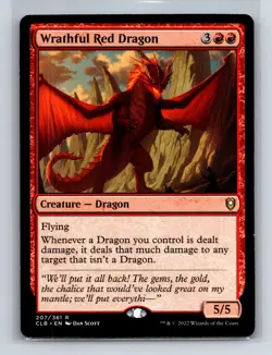 Commander Legends: Battle for Baldur's Gate #207 Wrathful Red Dragon - Image 1