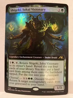 MTG Shigeki, Jukai Visionary Kamigawa: Neon Dynasty 480 Extended Foil Rare NM - Image 1