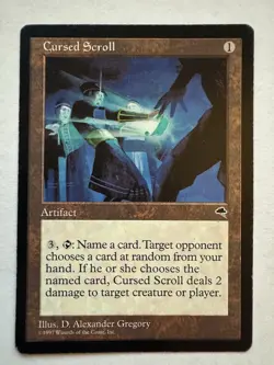 MTG Cursed Scroll Tempest - Image 1