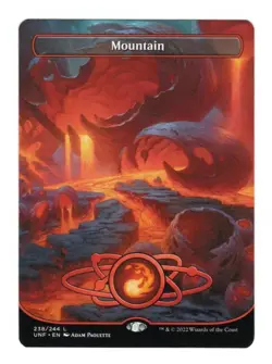 MTG - Mountain (238) - Borderless Nonfoil - Unfinity - NM Basic Land - Image 1