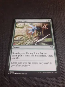Three Visits - Uncommon - MTG Outlaws Of Thunder Junction Commander - 0209 NM - Image 1
