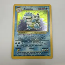 Pokemon TCG Blastoise Holo Rare Card 2/102 Base Set - Image 2
