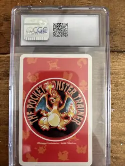 1996 Clefairy 9 of Hearts Pokemon Red Charizard Playing Card Japan Original - Image 2