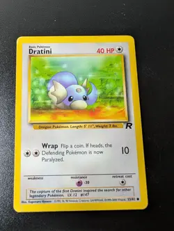 Dratini 53/82 Common Team Rocket Pokemon Unlimited Near Mint - Image 1