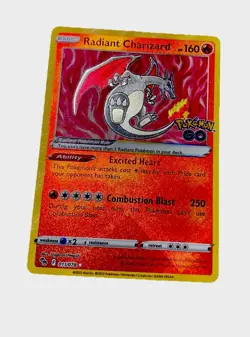 Pokemon TCG Radiant Charizard 011/078 Pokemon GO Holo PSA 9 - Image 1