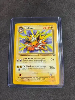 1999 Pokemon Jungle Jolteon 20/64 Rare WOTC Vintage TCG - LP Non-Holo - Image 1