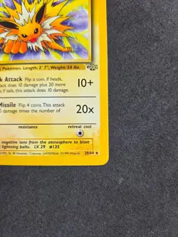 1999 Pokemon Jungle Jolteon 20/64 Rare WOTC Vintage TCG - LP Non-Holo - Image 5