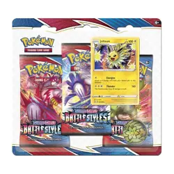 Pokemon TCG Sword & Shield Battle Styles 3-Pack Blister Jolteon promo 3 Booster 820650808227 - Image 1