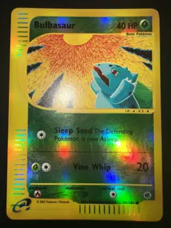 POKEMON BULBASAUR REVERSE HOLO FOIL 95/165 EXPEDITION ENGLISH EX - Image 2