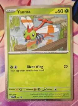Yanma Cosmo Holo SVP 185 Black Star Promo Pokemon TCG NM-Mint - Image 1
