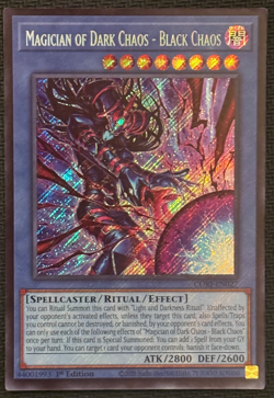 Yugioh! Magician Of Dark Chaos - Black Chaos Secret Rare Near Mint CORI-EN027 - Image 1