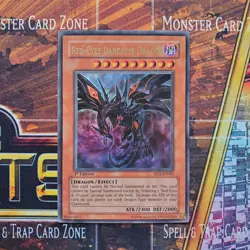 1x Red-Eyes Darkness Dragon - Ultra Rare - SD1-EN001 - 1st Ed - LP - Image 1