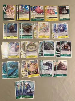 One Piece CCG Full Deck Shirahoshi Fishman Island Green Yellow - Image 2