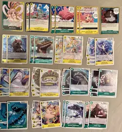 One Piece CCG Full Deck Shirahoshi Fishman Island Green Yellow - Image 3