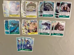 One Piece CCG Full Deck Shirahoshi Fishman Island Green Yellow - Image 4