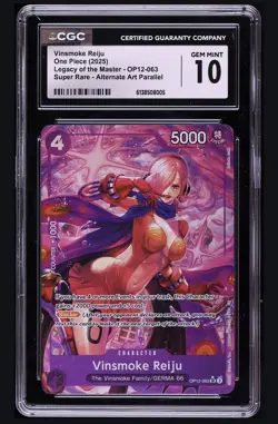 One Piece TCG JP Vinsmoke Reiju OP12-063 Alt Art SR CGC 10 GEM MINT WAIFU - Image 1