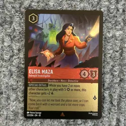 Disney Lorcana WitW Elisa Maza 122/204 Rare Foil - Image 1