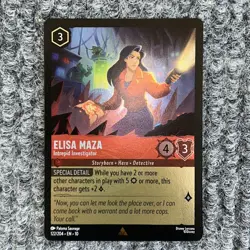 Disney Lorcana WitW Elisa Maza 122/204 Rare Foil - Image 2