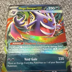 Pokemon TCG Mega Gengar Ex EX 056/094 Me02 Phantasmal Flames Holo DR HP 350 EN - Image 3