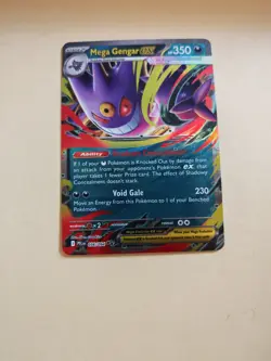 Mega Gengar EX 056/094 Me02: Phantasmal Flames Holo Pokemon Card - Image 1