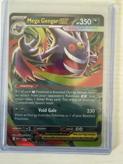 Pokemon TCG Mega Gengar EX 056/094 Me02 Phantasmal Flames Holo 350HP EN - Image 1