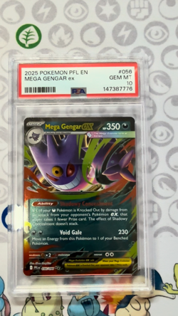 Mega Gengar ex 056/094 Me02: Phantasmal Flames Holo - PSA 10 - Gem Mint Pokemon - Image 2
