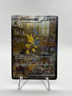 Pokemon Alakazam EX TCG Card 201/165 Scarlet & Violet 151 English NM Condition - Image 1