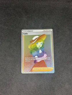 Pokemon Card Lady, 208/196, Secret Rainbow Rare, Lost Origin, Near Mint - Image 1