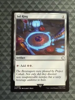 MTG Sol Ring #0239 Uncommon Universes Beyond: Fallout (PIP) - Image 2
